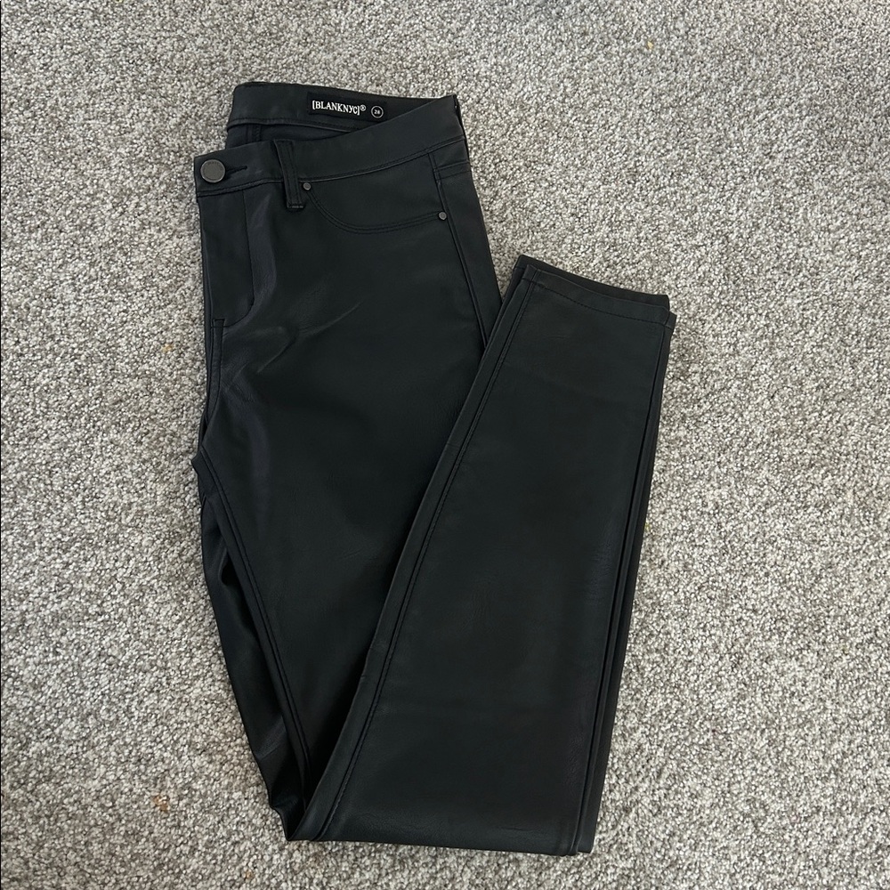 Blanknyc faux leather denim, size 28, never worn